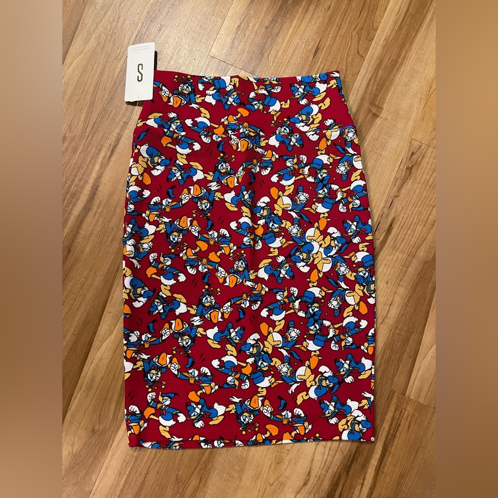 Lularoe Disney Donald Duck Cassie skirt size small